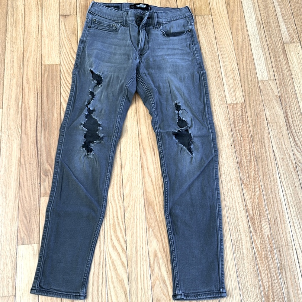Hollister, 28x30, black Jean, skinny